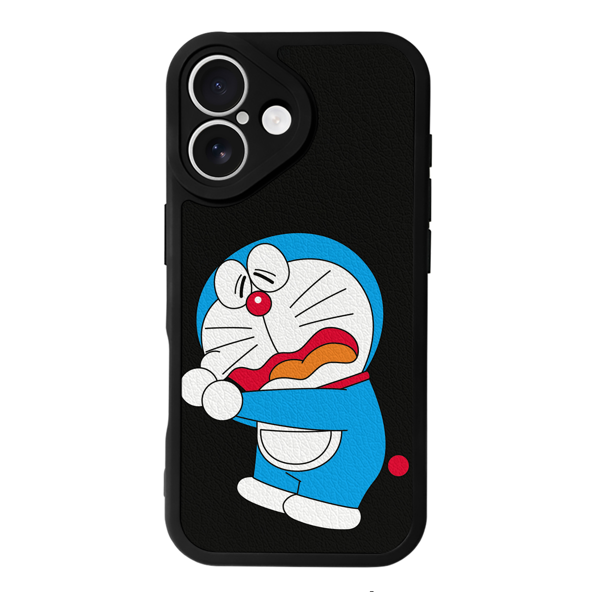 （画像用） ドラえもん Doraemon 【iPhone 16シリーズ対応】シリコンスマホケース（レザー調） 材質：シリコン